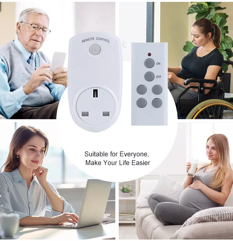 Wireless Control Long Range UK Remote Control Socket